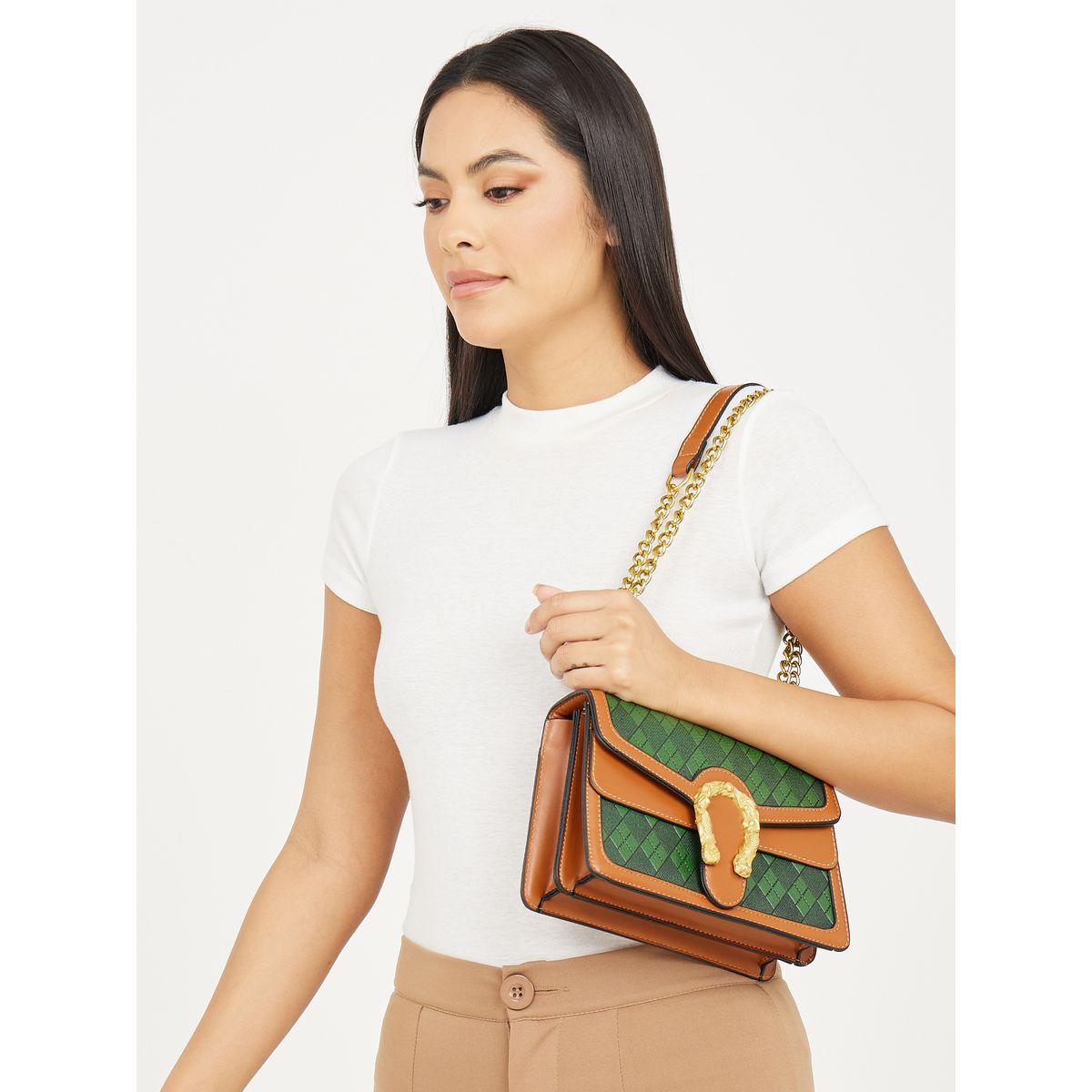 Styli Diamond Pattern Shoulder Bag-women-bagsandwallets-handbags-image-2
