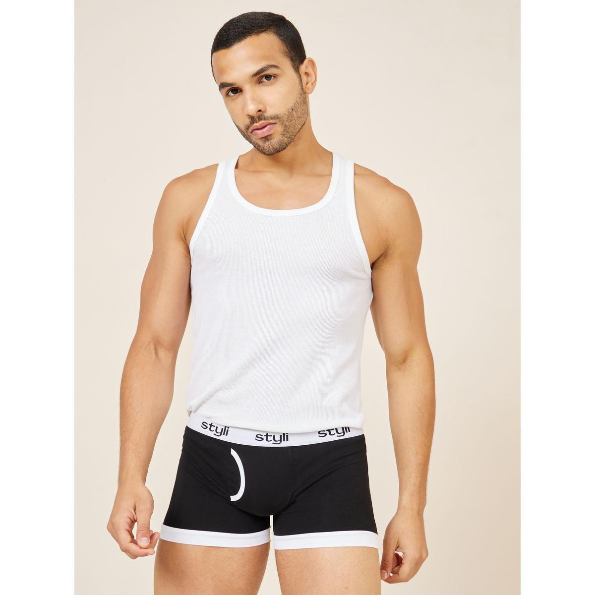 Styli Unwind Pack of 2 - Contrast Trim Printed Elastic Waistband Trunks-men-clothing-innerwear-underwear-image-7