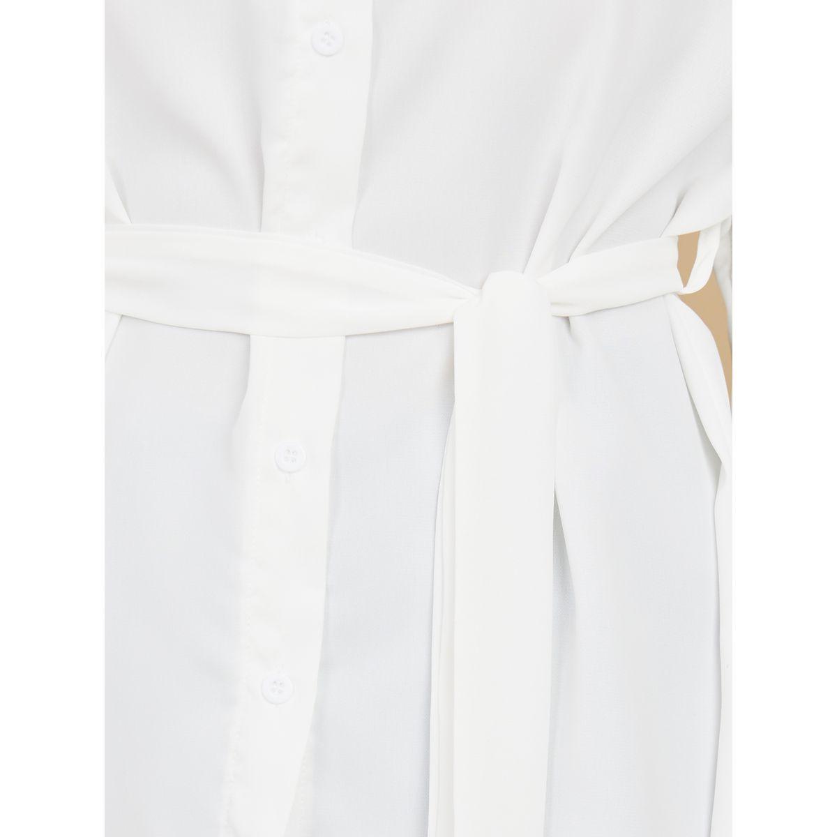 Styli 3/4 Sleeve Button Placket Relaxed Fit Shirt-women-clothing-shirtsandblouses-shirts-image-3