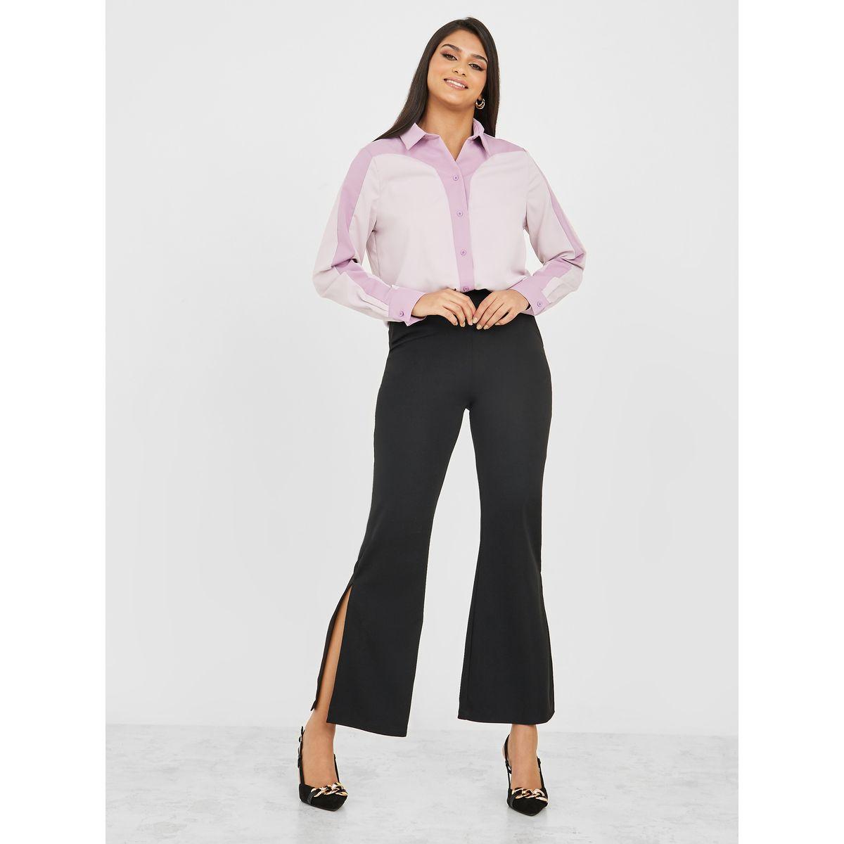 Styli Colorblock Long Sleeve Regular Fit Shirt-women-clothing-shirtsandblouses-shirts-image-2