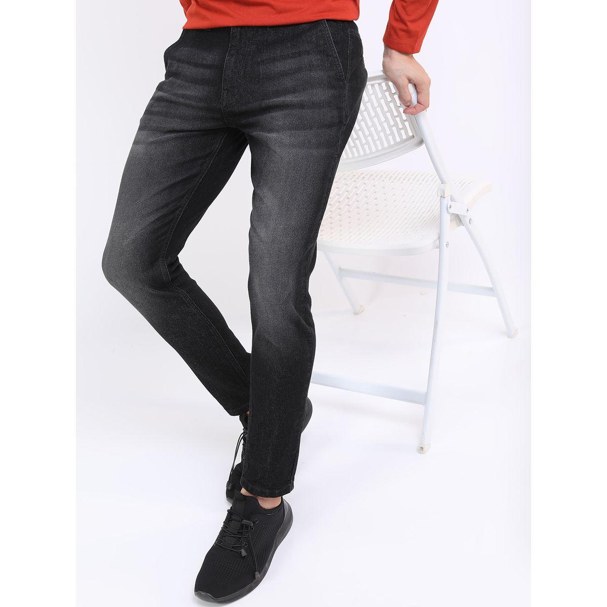 جينز بقصة سليم وخصر متوسط كيتش × ستايلي-men-clothing-bottoms-jeans-image-1
