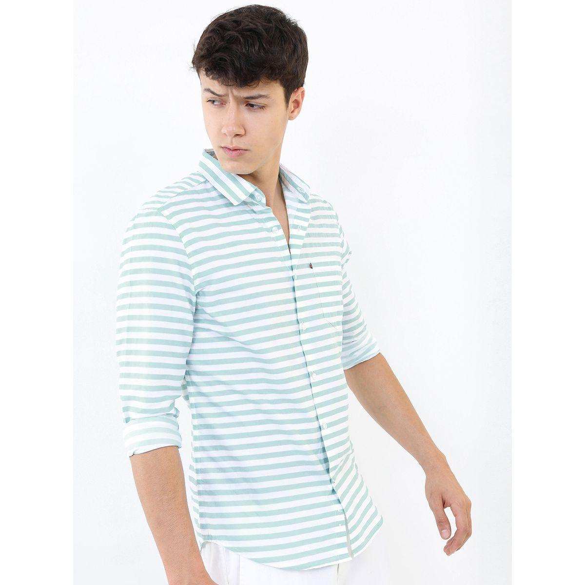 قميص مخطط بقصة سليم فت هايلاندر × ستايلي-men-clothing-shirts-image-6