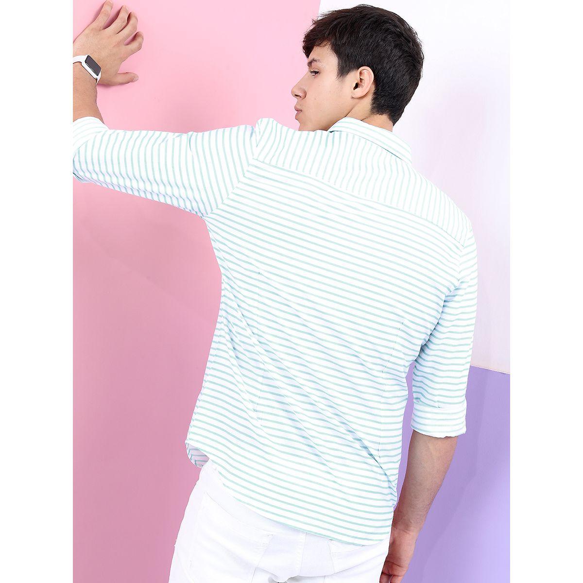 قميص مخطط بقصة سليم فت هايلاندر × ستايلي-men-clothing-shirts-image-3