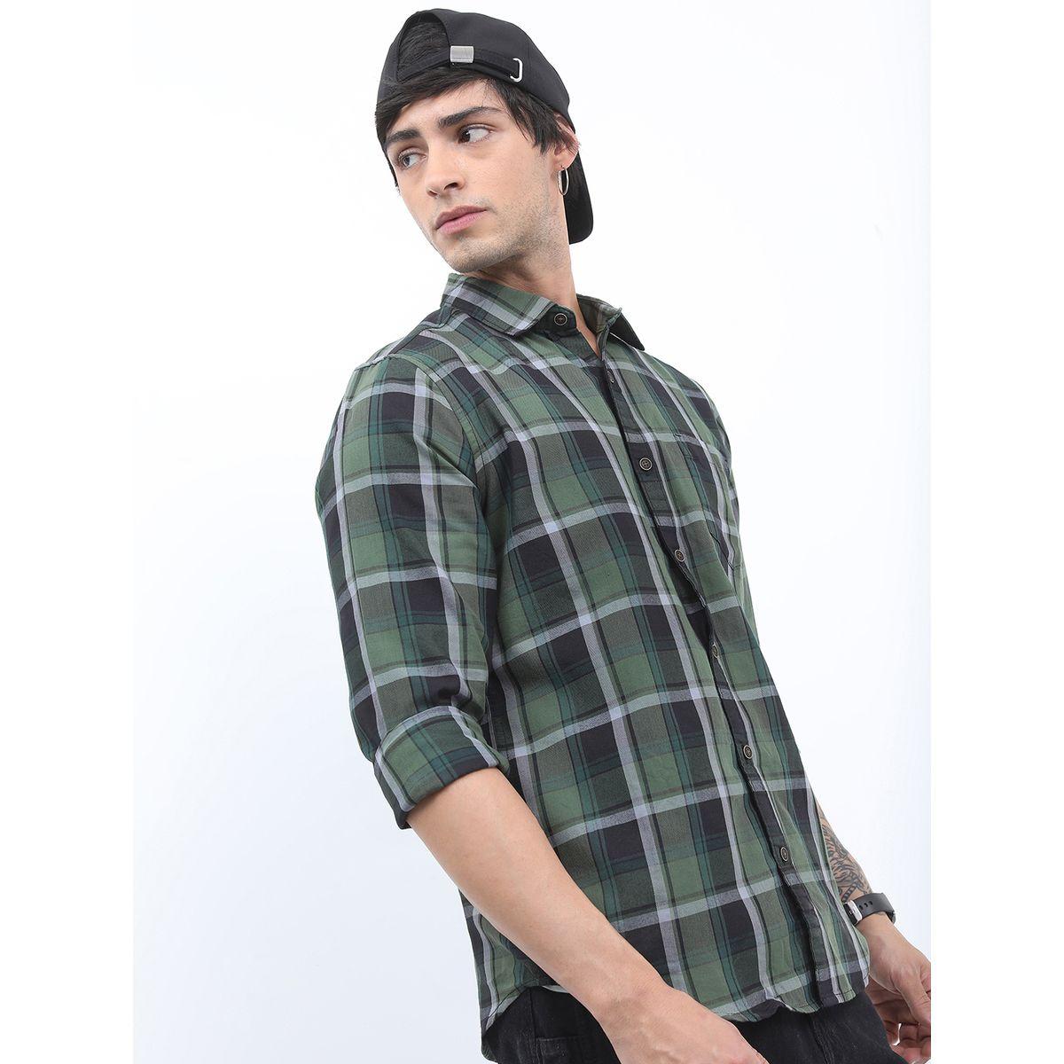 قميص كاروهات بقصة سليم فت هايلاندر × ستايلي-men-clothing-shirts-image-6
