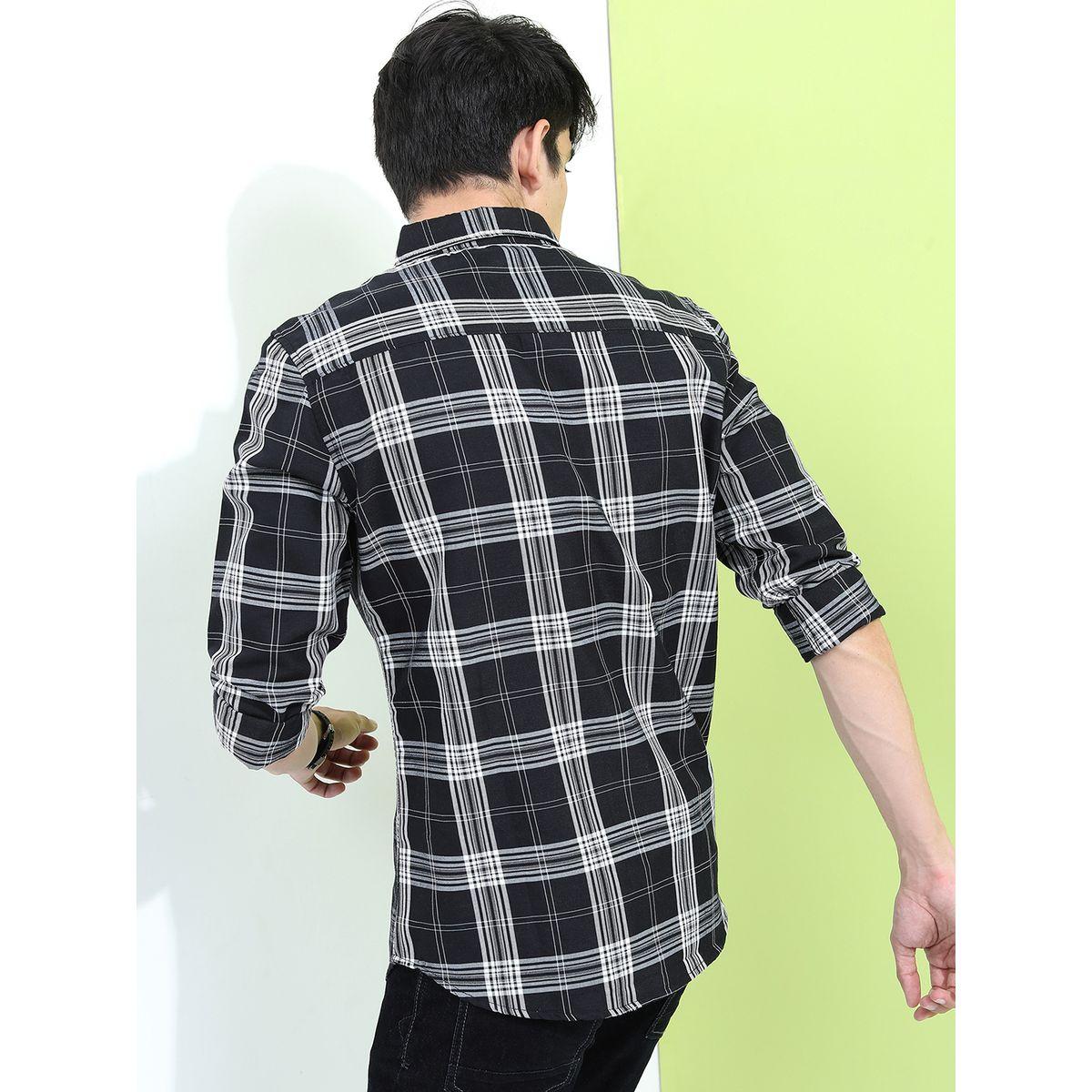 قميص كاروهات بقصة سليم فت هايلاندر × ستايلي-men-clothing-shirts-image-3