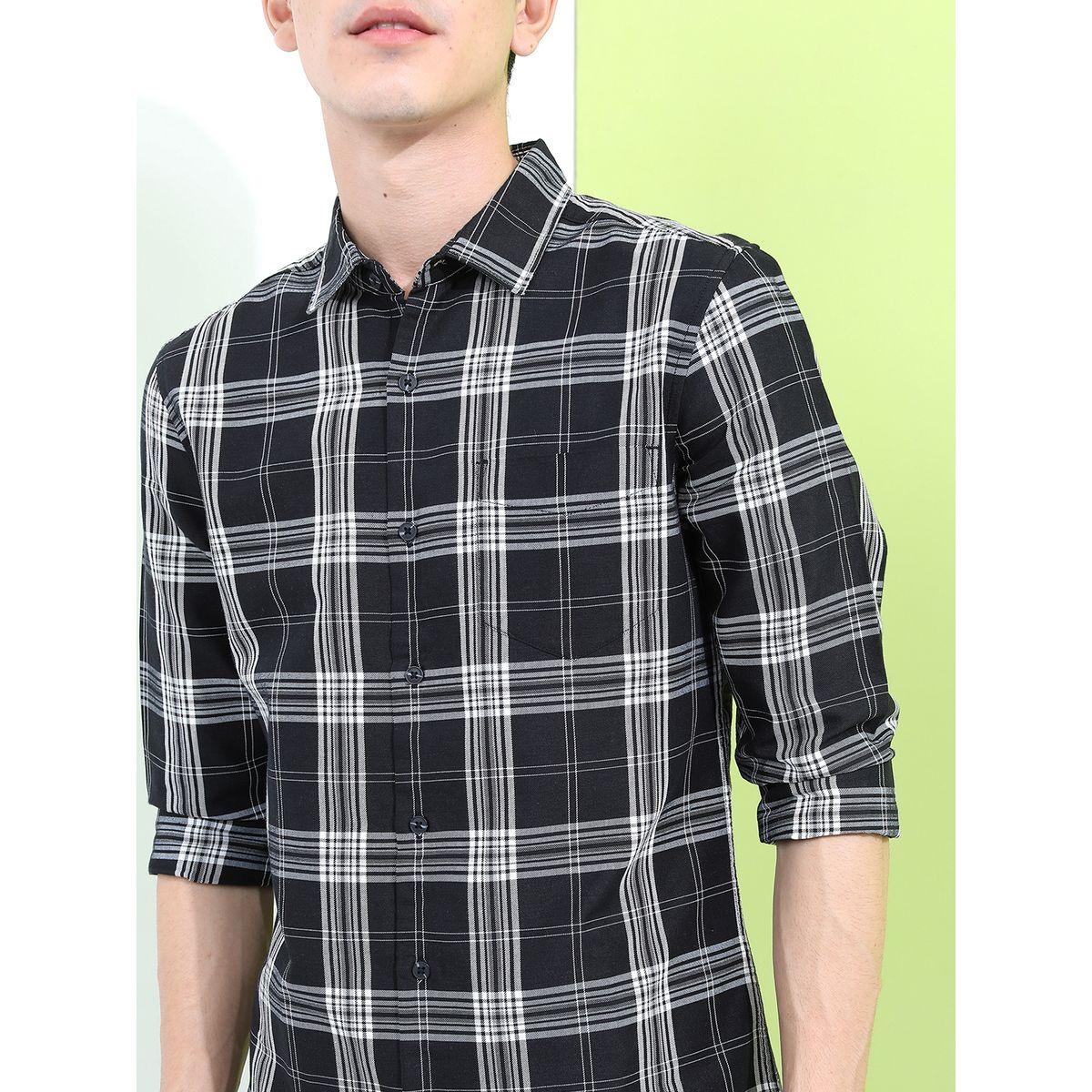 Highlander X Styli Checked Slim Fit Casual Shirt-men-clothing-shirts-image-5