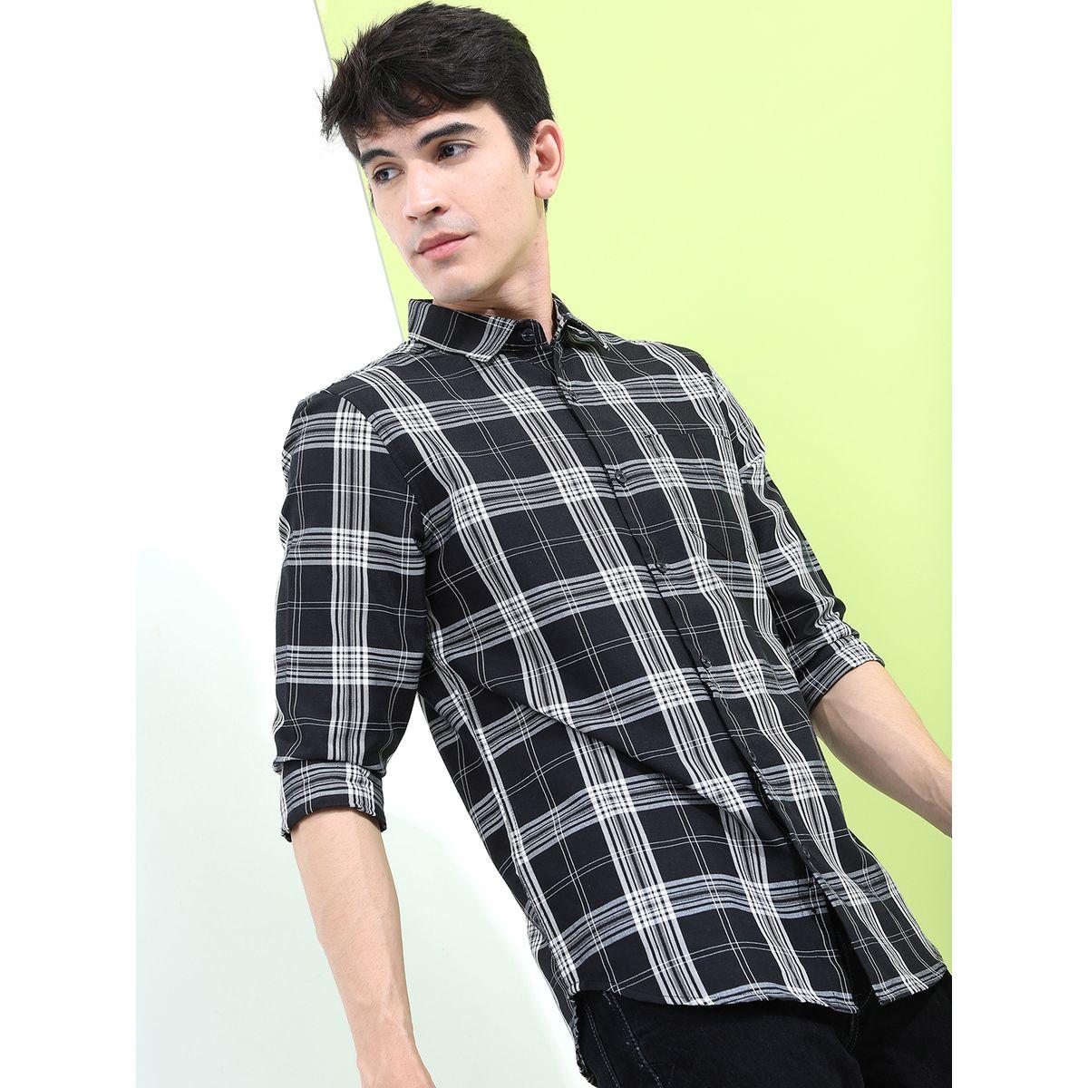 Highlander X Styli Checked Slim Fit Casual Shirt-men-clothing-shirts-image-6