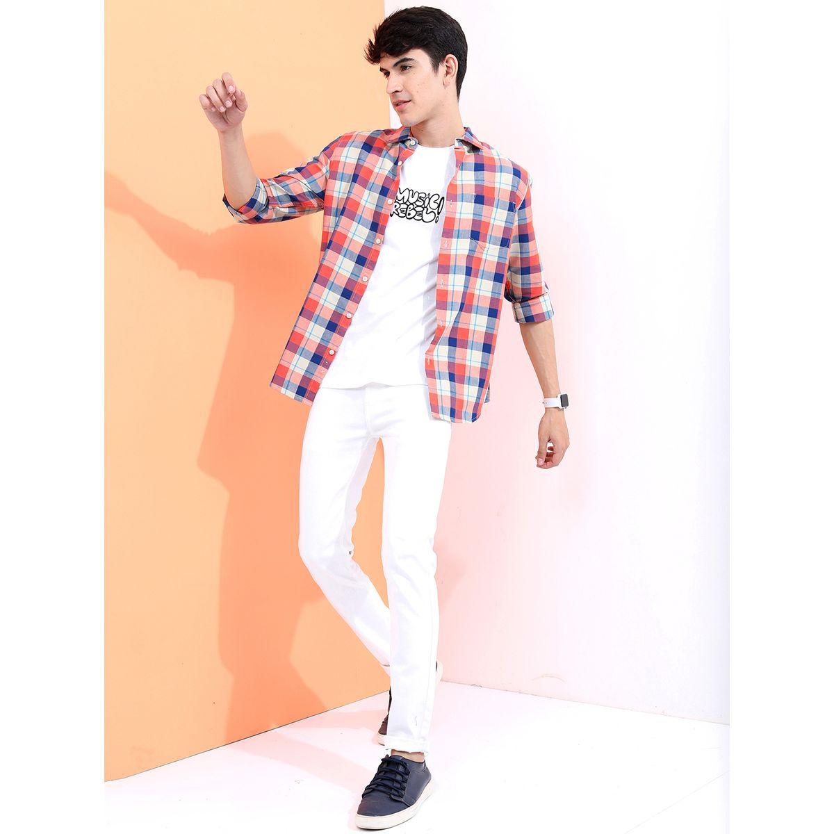 Highlander X Styli Checked Slim Fit Casual Shirt-men-clothing-shirts-image-2
