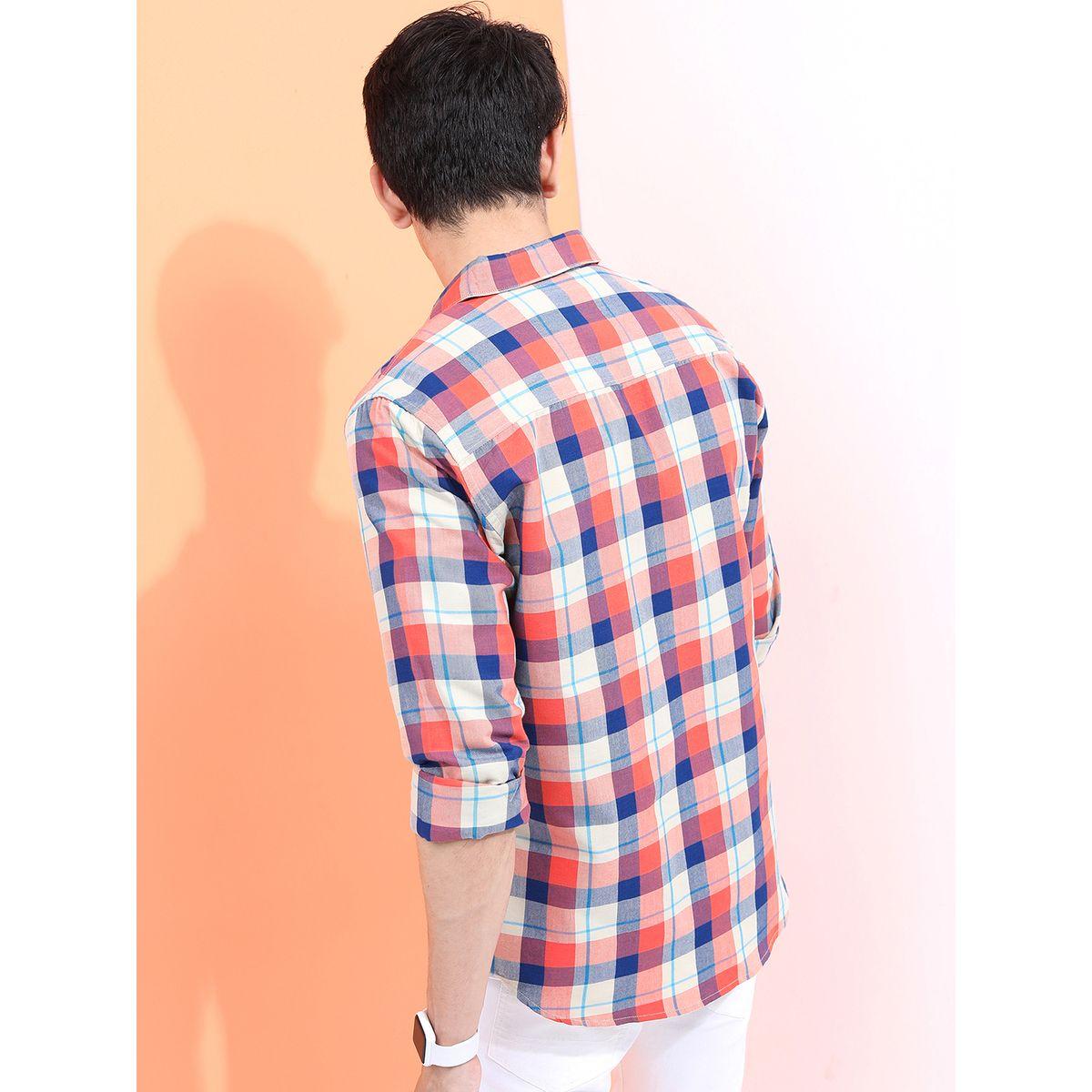 Highlander X Styli Checked Slim Fit Casual Shirt-men-clothing-shirts-image-3