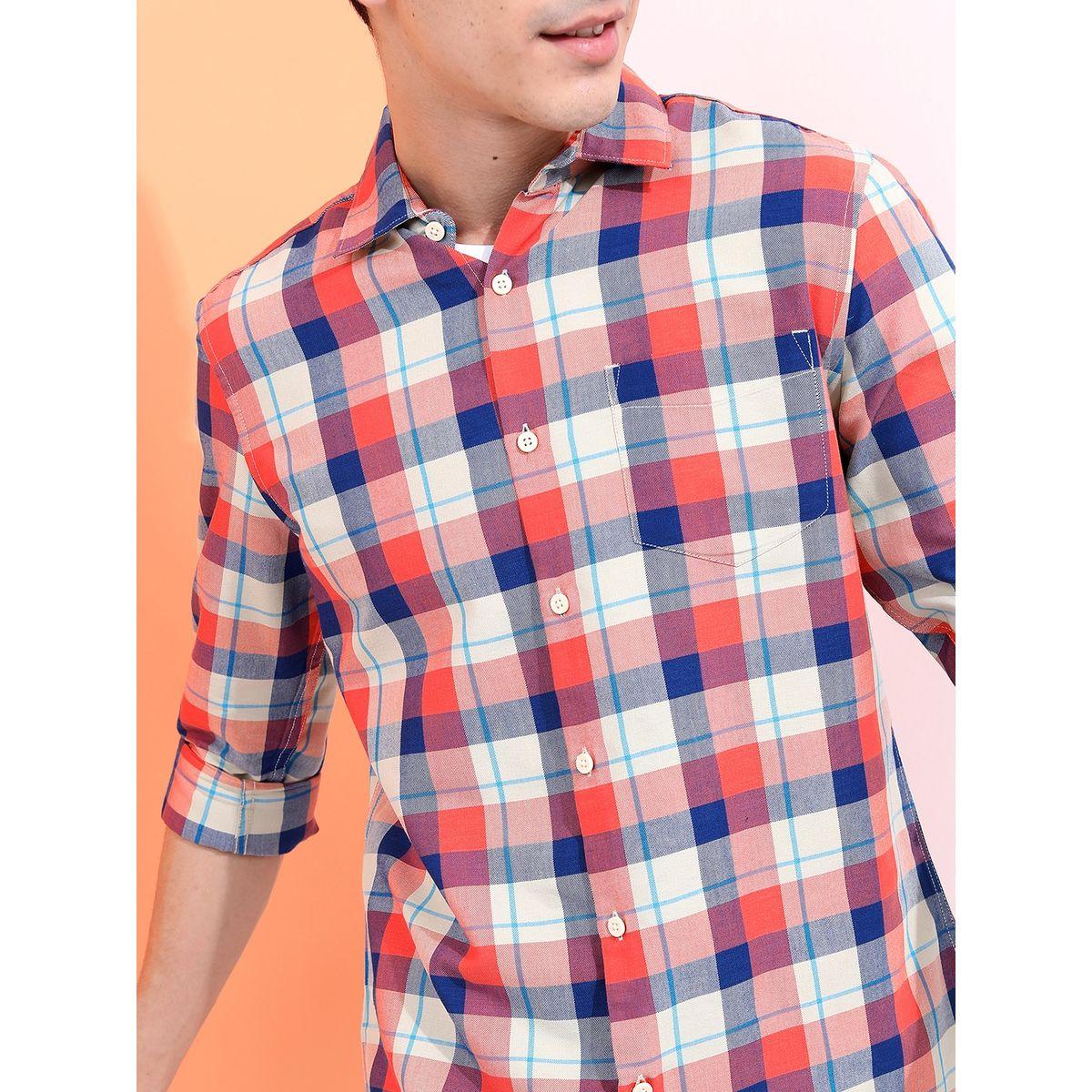 Highlander X Styli Checked Slim Fit Casual Shirt-men-clothing-shirts-image-5