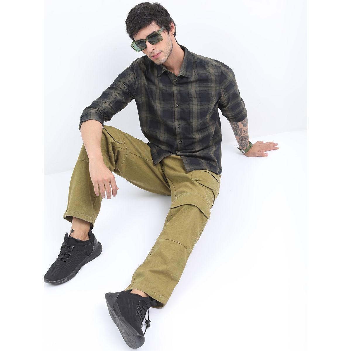 Highlander X Styli Checked Slim Fit Casual Cotton Shirt-men-clothing-shirts-image-2