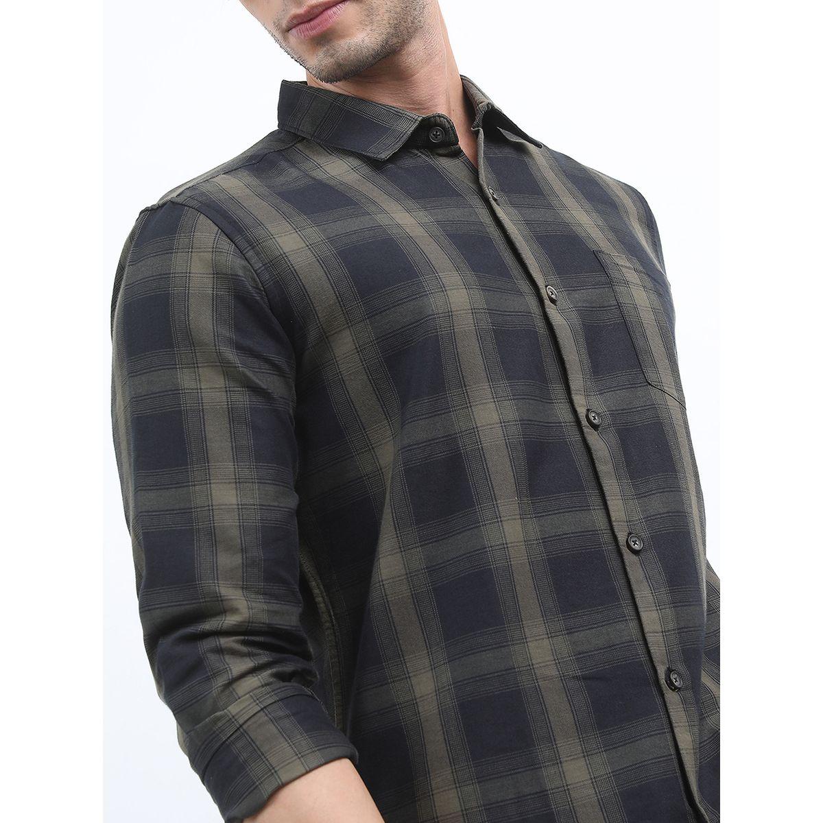 Highlander X Styli Checked Slim Fit Casual Cotton Shirt-men-clothing-shirts-image-5