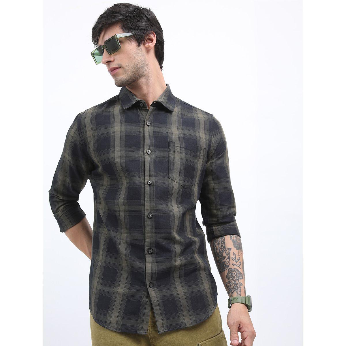 Highlander X Styli Checked Slim Fit Casual Cotton Shirt-men-clothing-shirts-image-6
