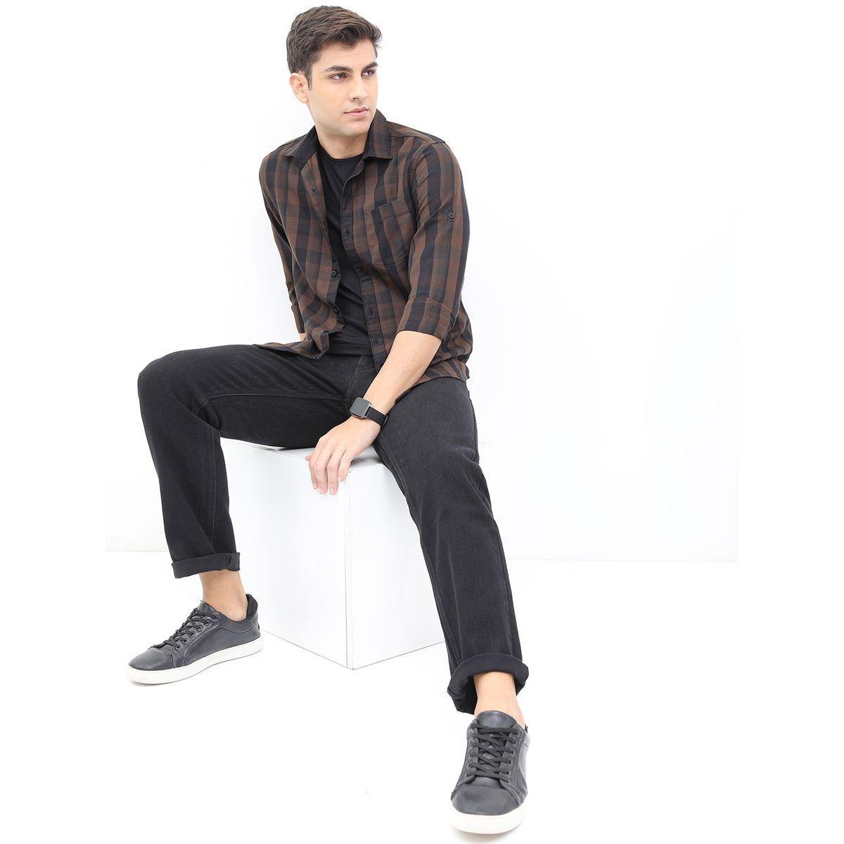 قميص بقصة سليم فت هايلاندر × ستايلي-men-clothing-shirts-image-2