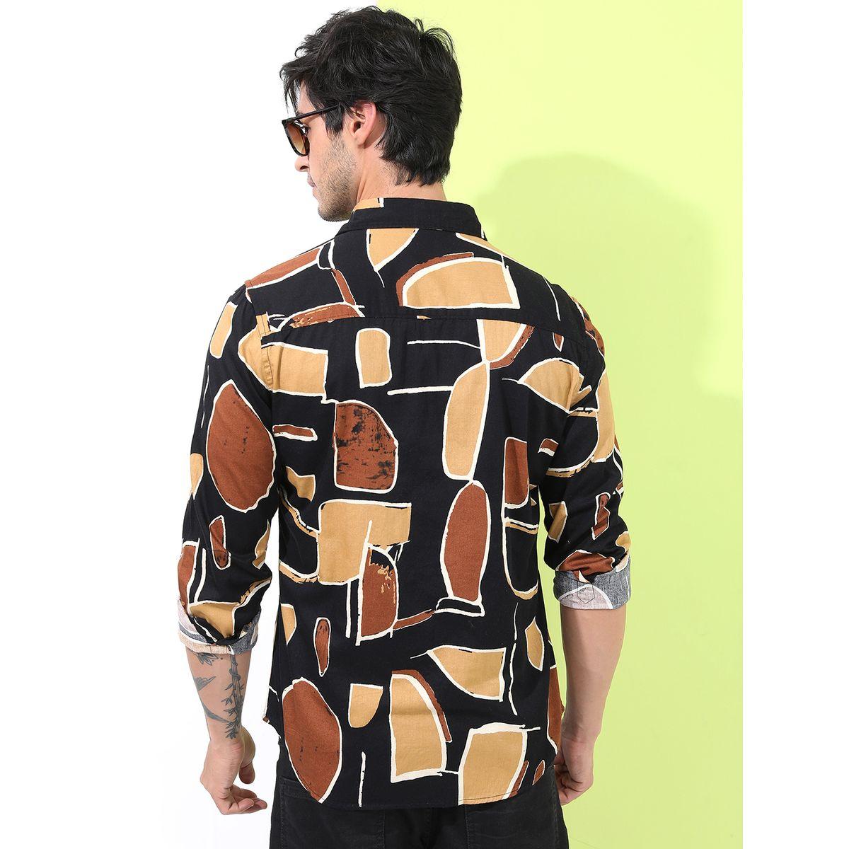 Highlander X Styli Abstract Print Slim Fit Shirt-men-clothing-shirts-image-3