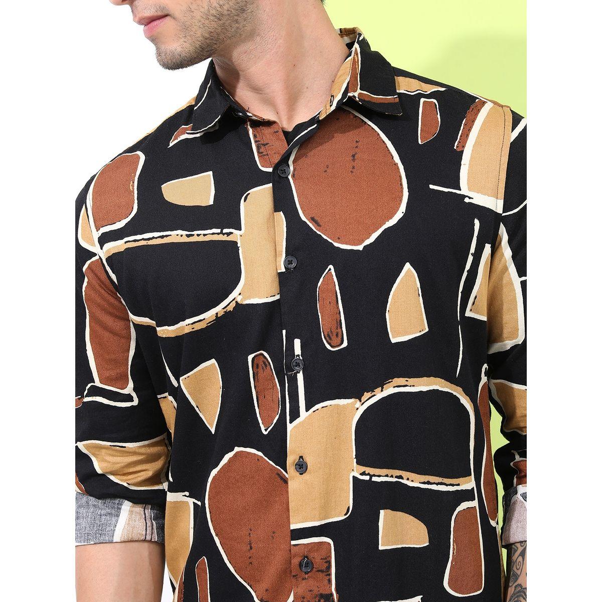 Highlander X Styli Abstract Print Slim Fit Shirt-men-clothing-shirts-image-5