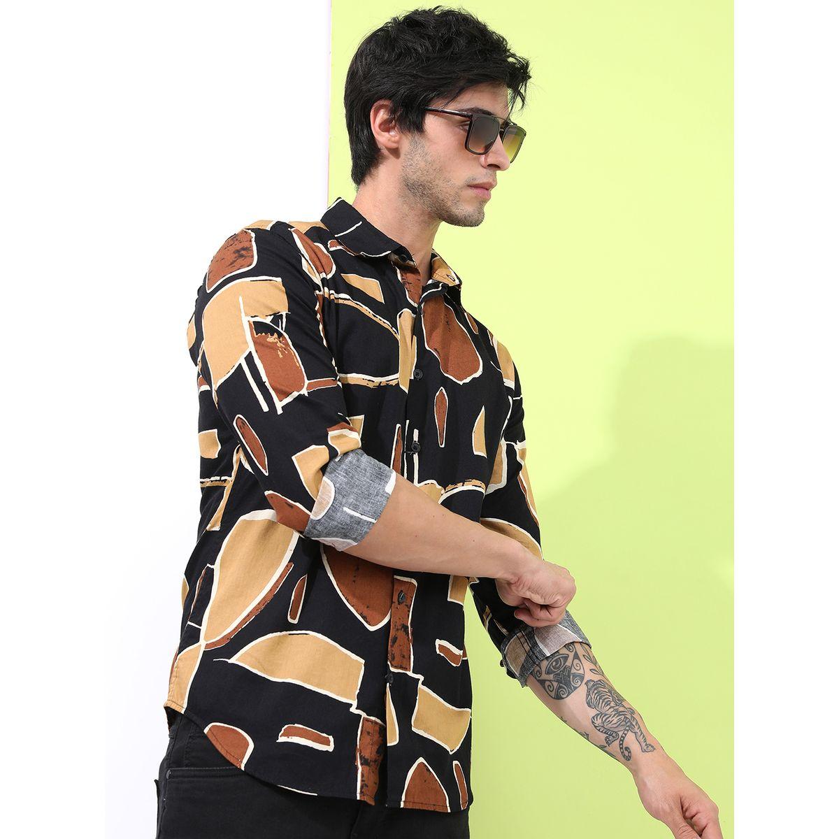 Highlander X Styli Abstract Print Slim Fit Shirt-men-clothing-shirts-image-6