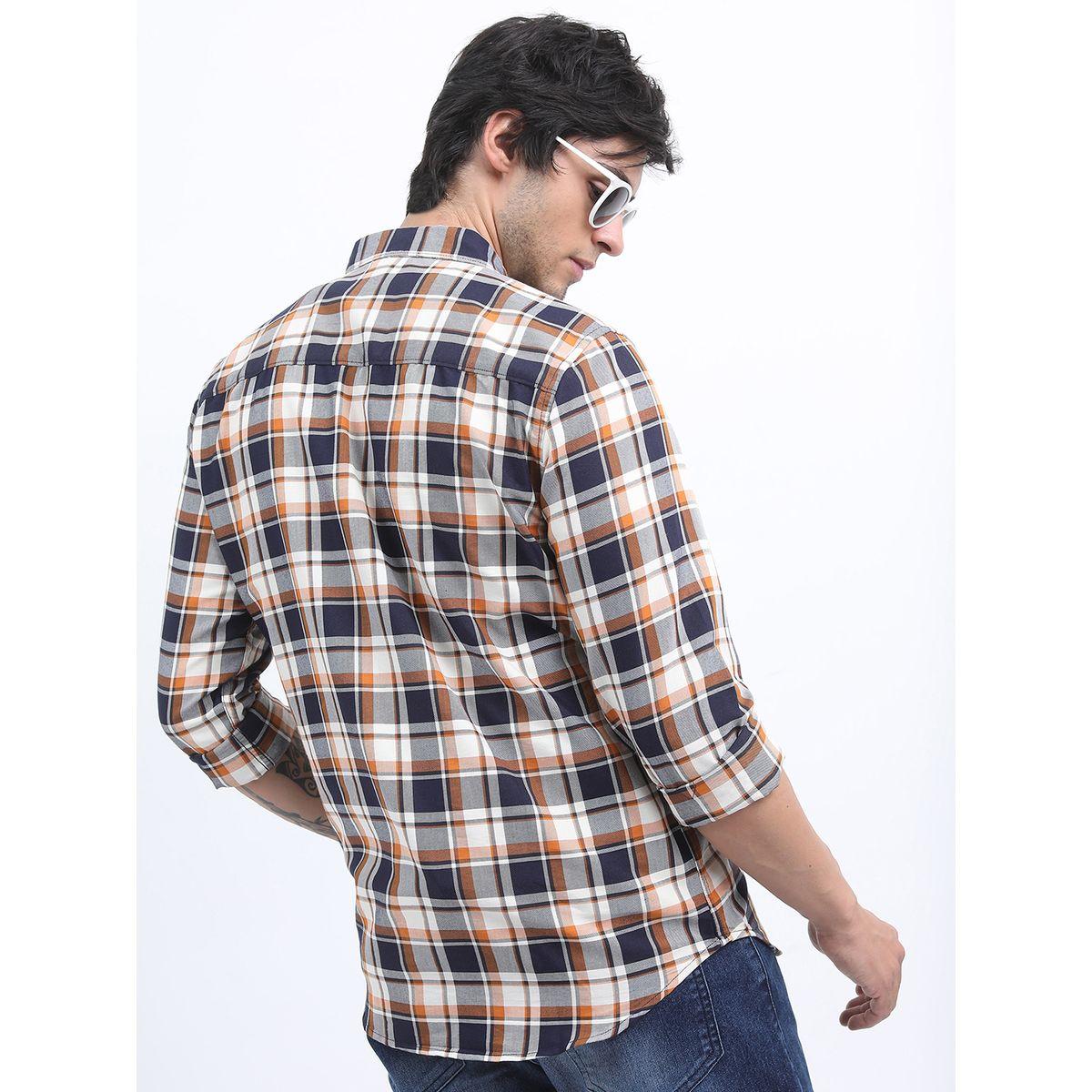 Highlander X Styli Checked Slim Fit Casual Shirt-men-clothing-shirts-image-3