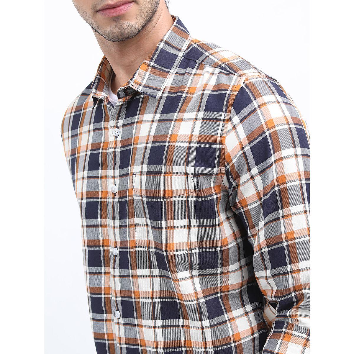 Highlander X Styli Checked Slim Fit Casual Shirt-men-clothing-shirts-image-5