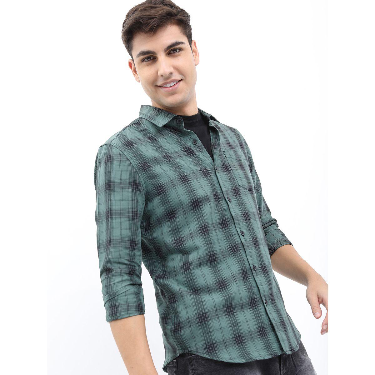 Highlander X Styli Checked Slim Fit Casual Shirt-men-clothing-shirts-image-6