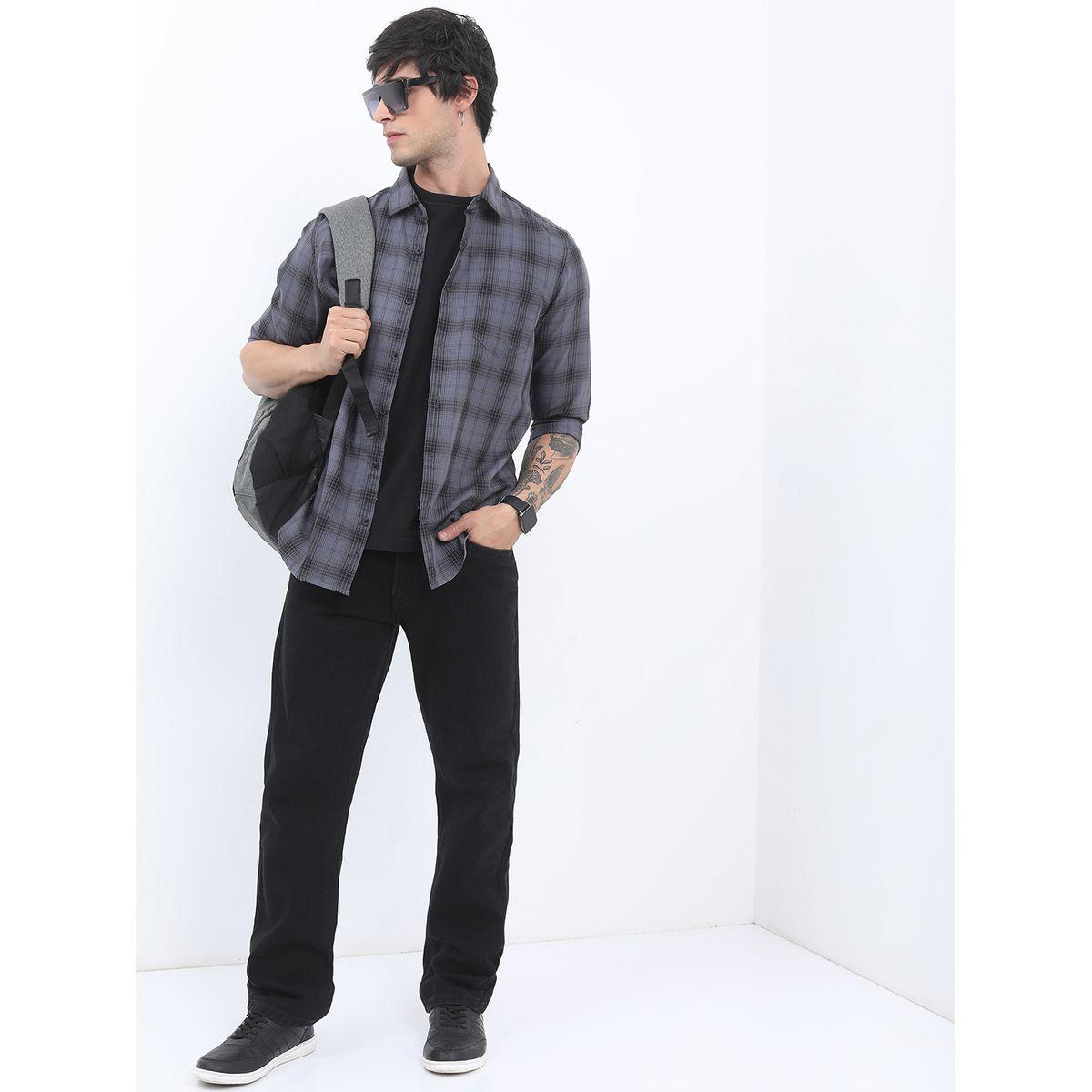 Highlander X Styli Checked Casual Slim Fit Shirt-men-clothing-shirts-image-2