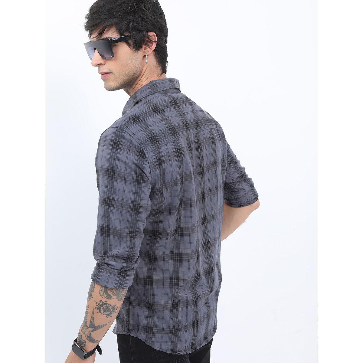 Highlander X Styli Checked Casual Slim Fit Shirt-men-clothing-shirts-image-3