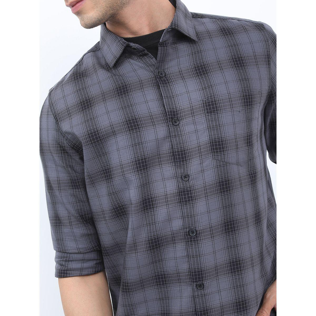 Highlander X Styli Checked Casual Slim Fit Shirt-men-clothing-shirts-image-5