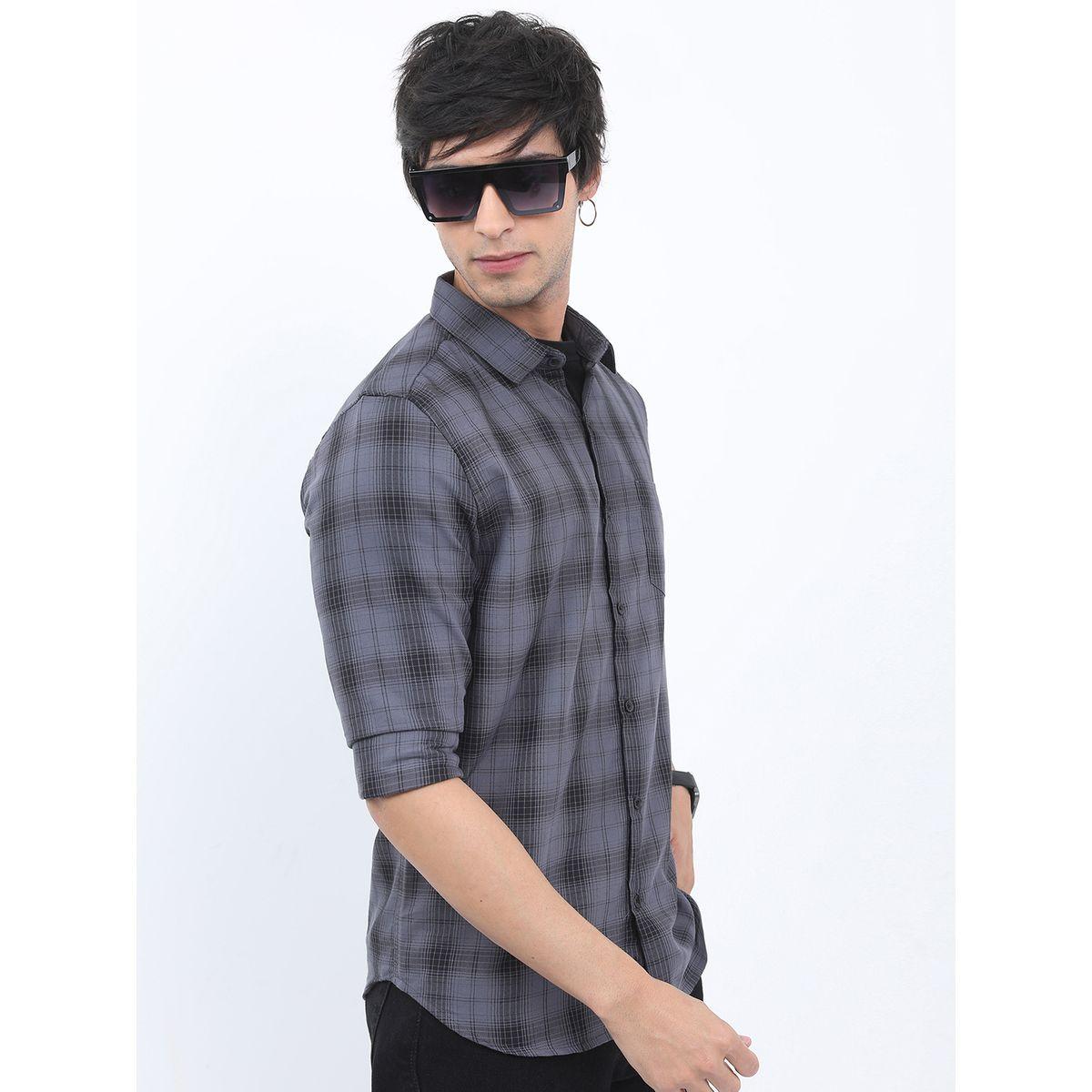 Highlander X Styli Checked Casual Slim Fit Shirt-men-clothing-shirts-image-6