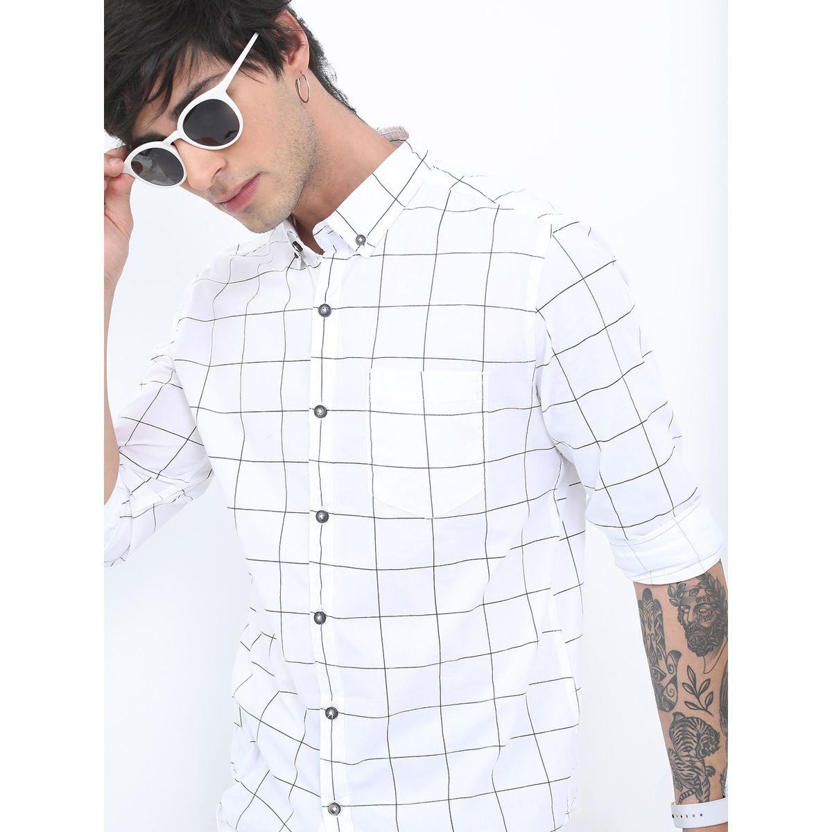 قميص بقصة سليم فت هايلاندر × ستايلي-men-clothing-shirts-image-1