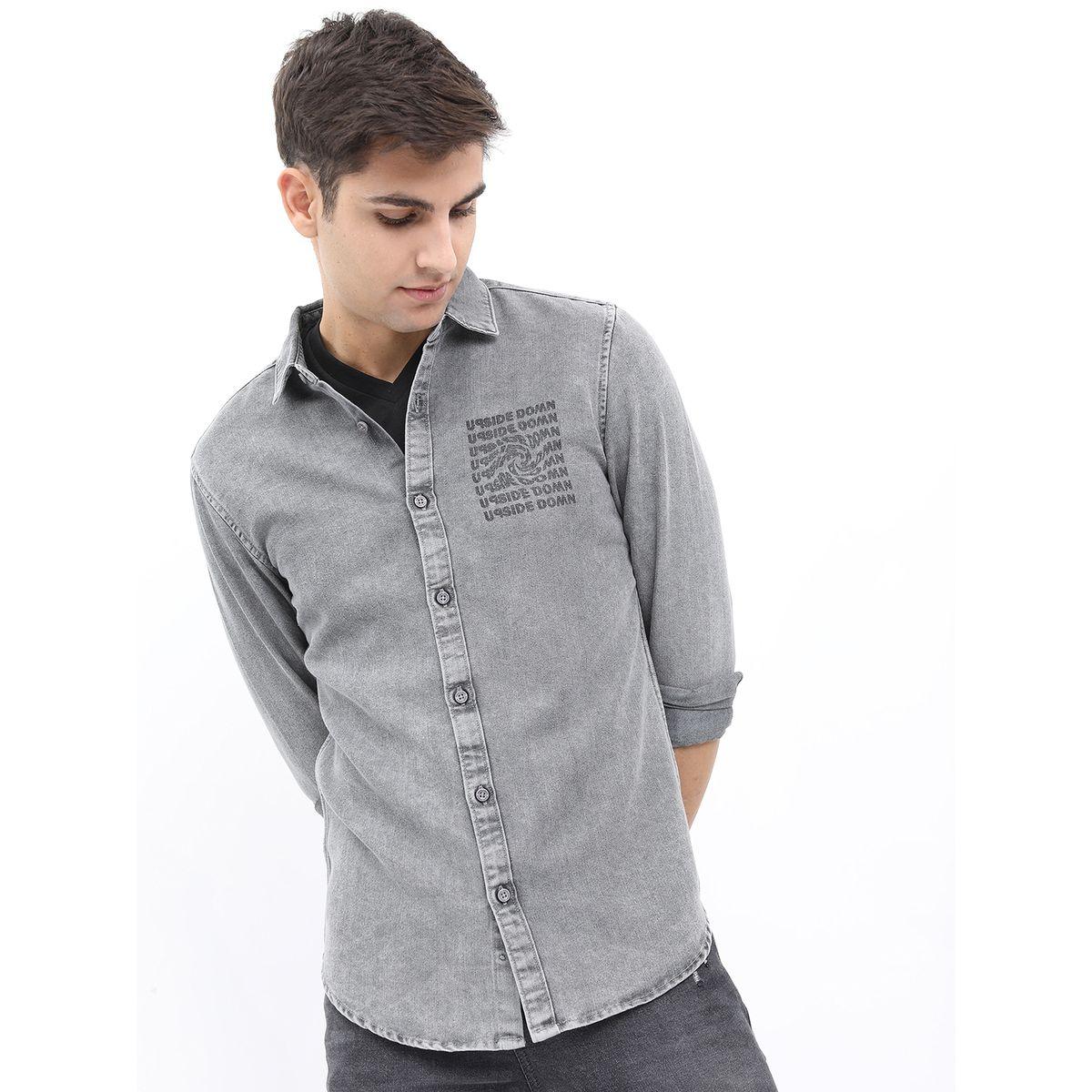 Highlander X Styli Front and Back Print Slim Fit Casual Shirt-men-clothing-shirts-image-3