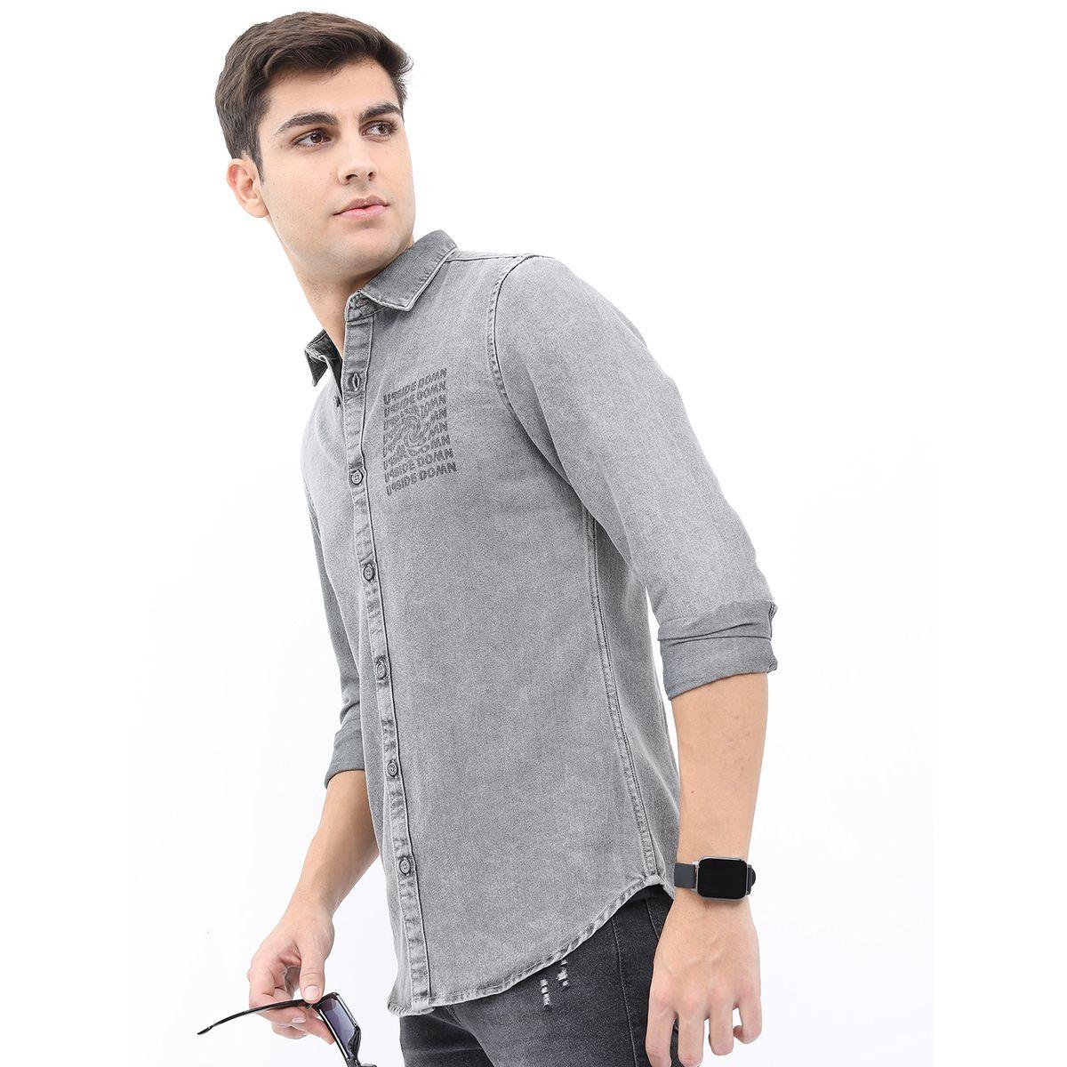 Highlander X Styli Front and Back Print Slim Fit Casual Shirt-men-clothing-shirts-image-4