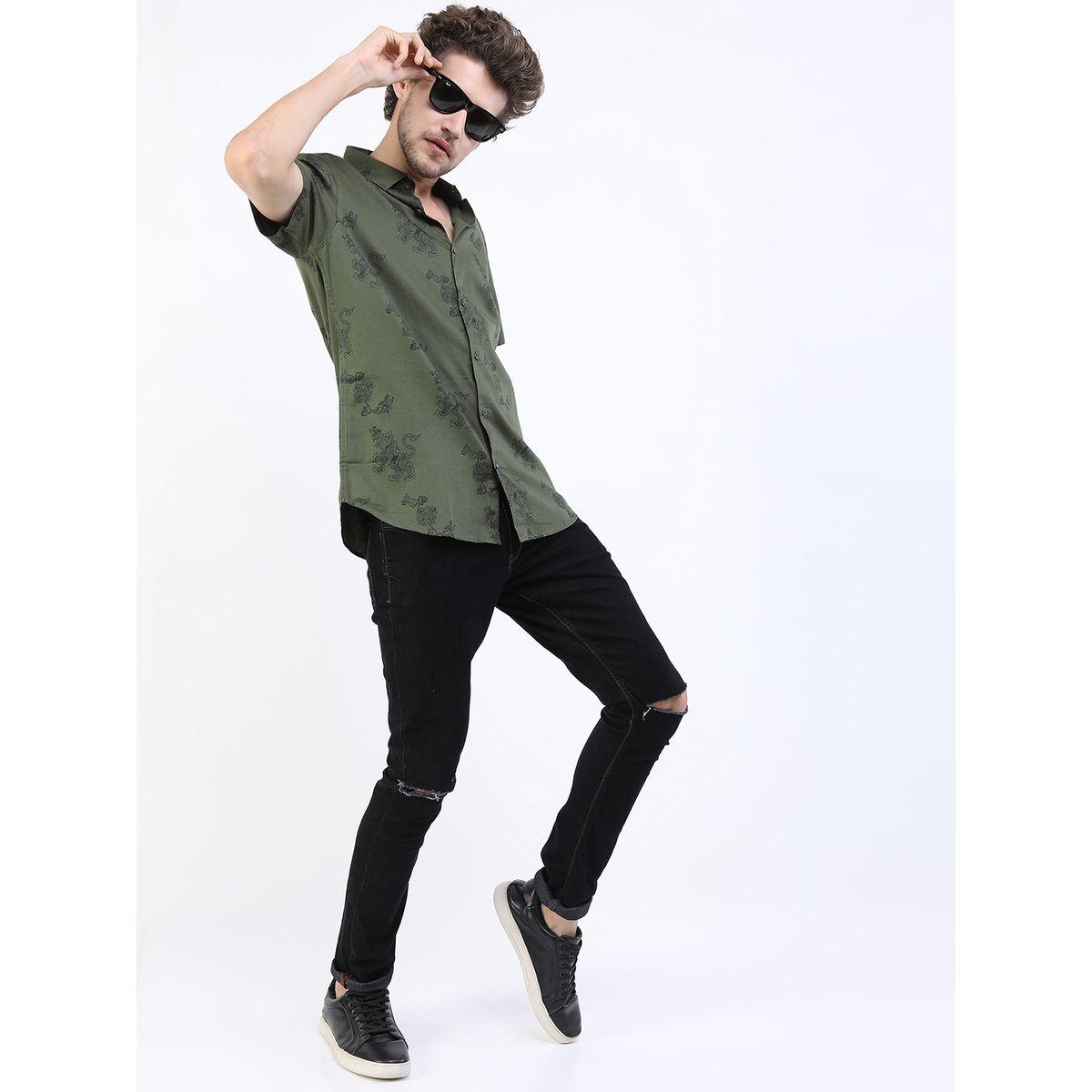 قميص بقصة سليم فت كيتش × ستايلي-men-clothing-shirts-image-2