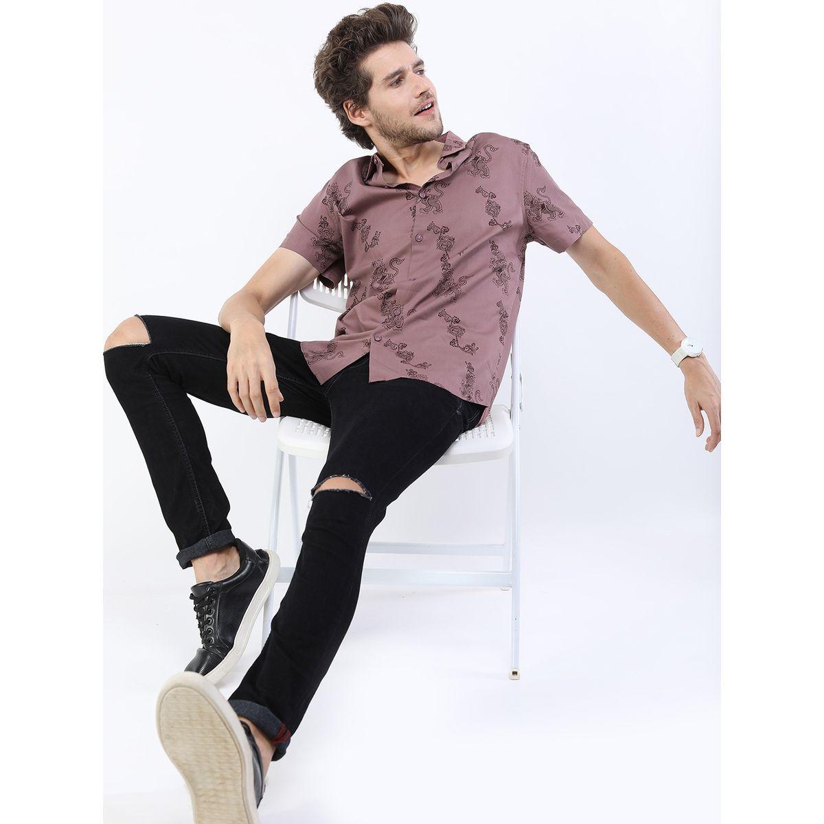 Ketch X Styli Graphic Printed Slim Fit Casual Shirt-men-clothing-shirts-image-2