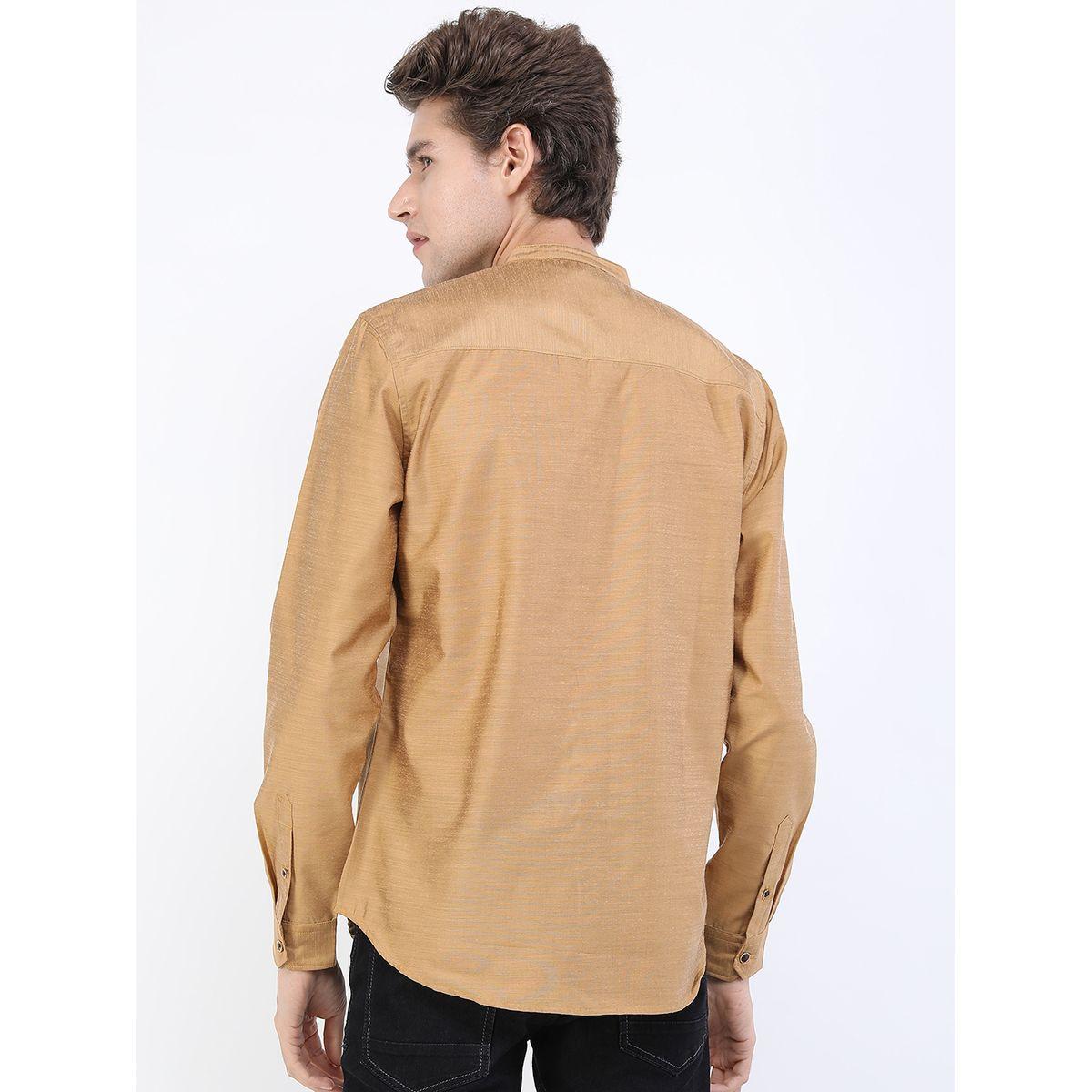Ketch X Styli Mandarin Collar Slim Fit Casual Shirt-men-clothing-shirts-image-3