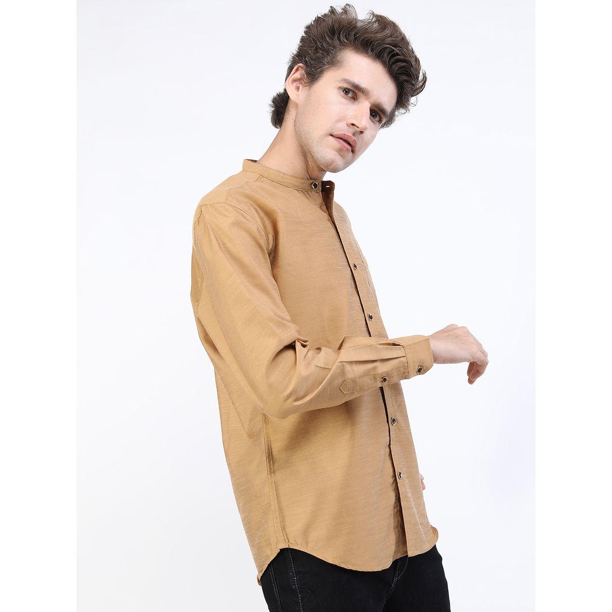 Ketch X Styli Mandarin Collar Slim Fit Casual Shirt-men-clothing-shirts-image-6