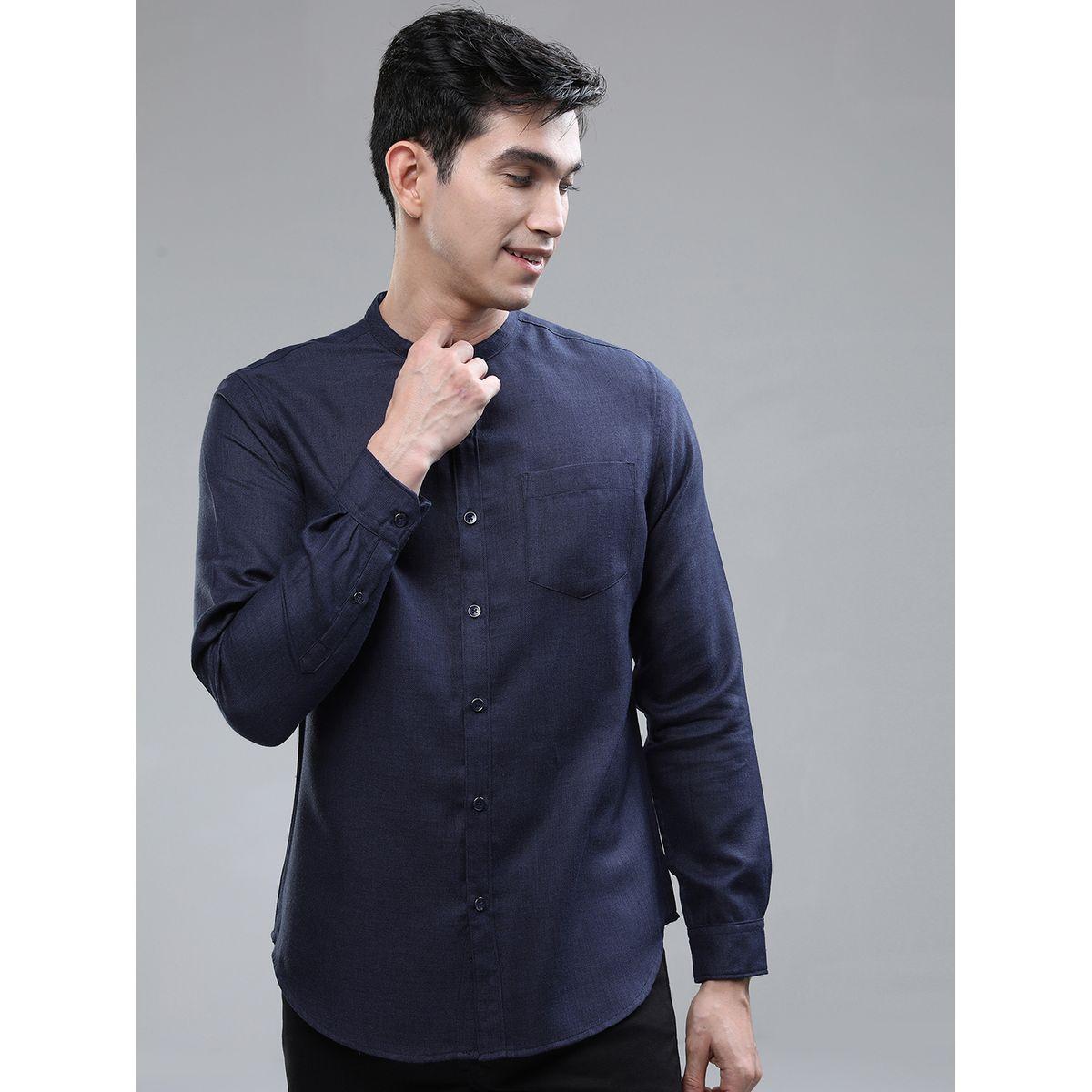 قميص بقصة سليم فت كيتش × ستايلي-men-clothing-shirts-image-1