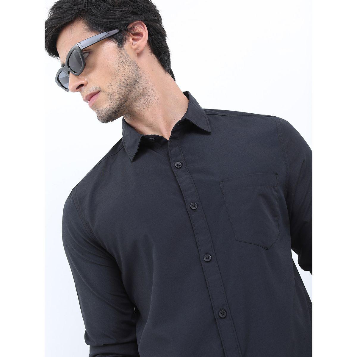 Ketch X Styli Solid Slim Fit Casual Shirt-men-clothing-shirts-image-1