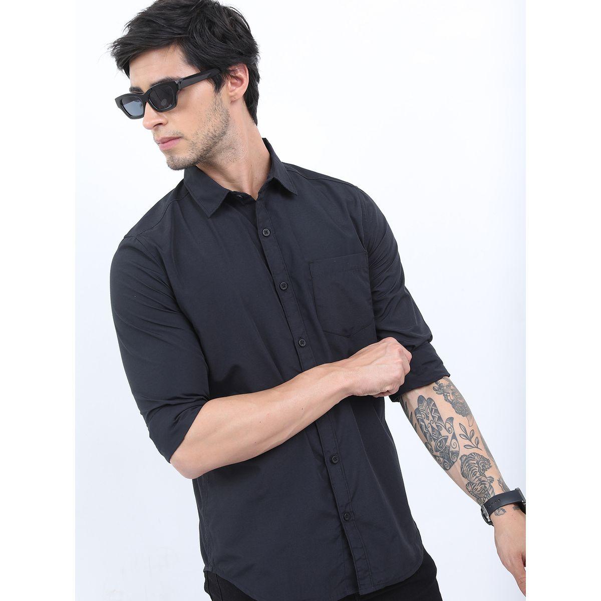 Ketch X Styli Solid Slim Fit Casual Shirt-men-clothing-shirts-image-6