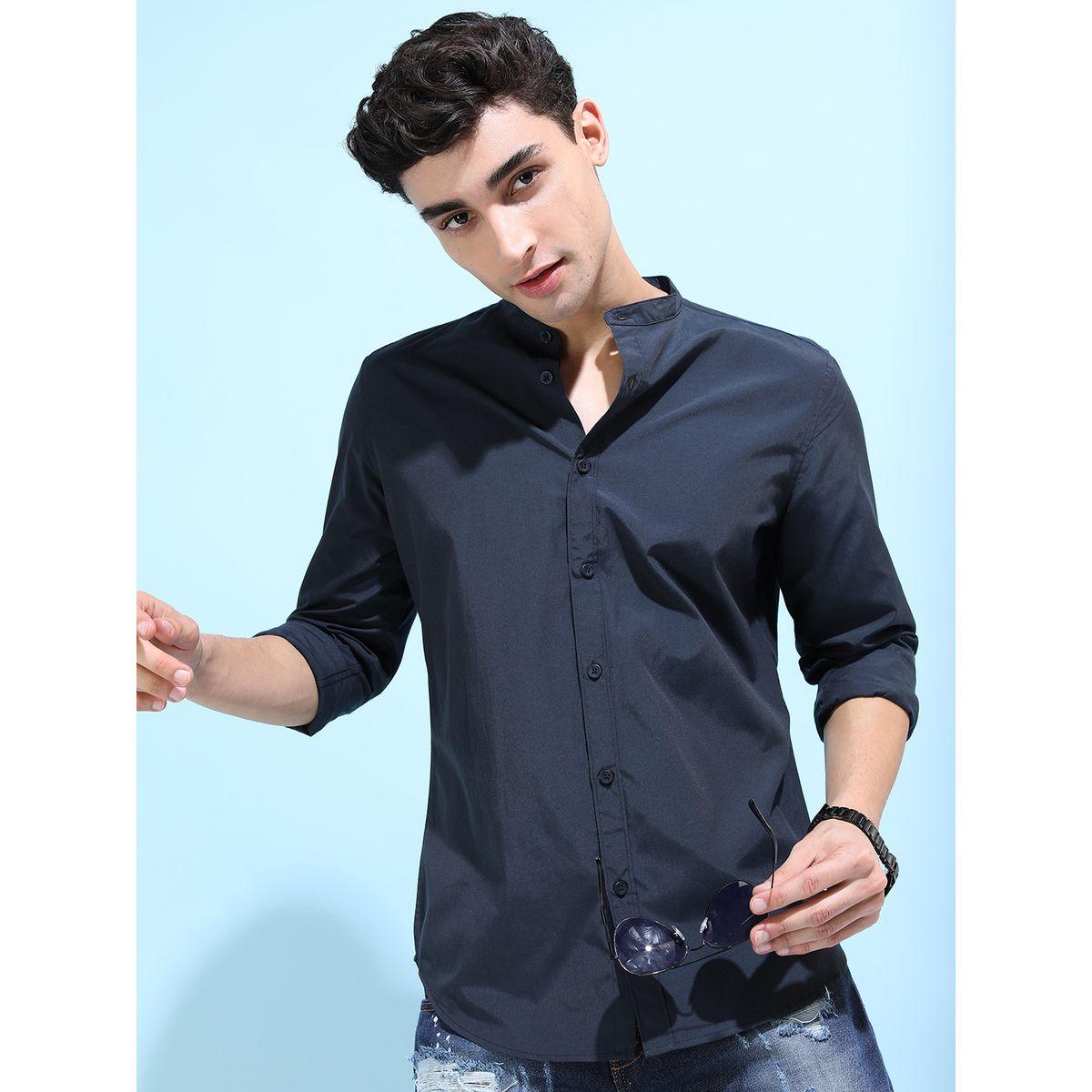قميص بقصة سليم فت كيتش × ستايلي-men-clothing-shirts-image-1
