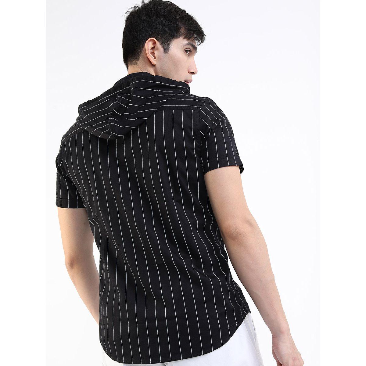 Ketch X Styli Striped Slim Fit Hooded Casual Shirt-men-clothing-shirts-image-3