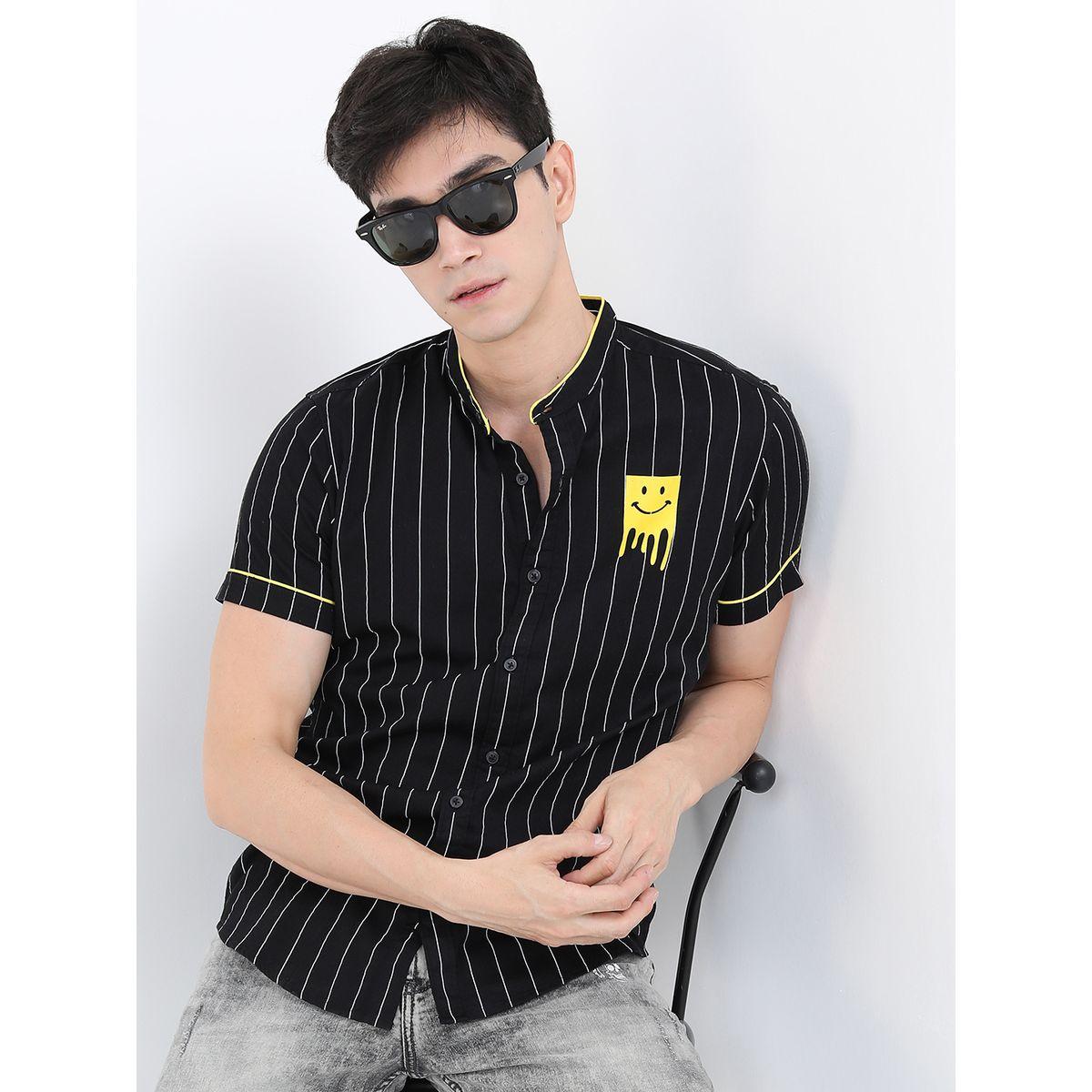 قميص بقصة سليم فت وياقة بهودي كيتش × ستايلي-men-clothing-shirts-image-1