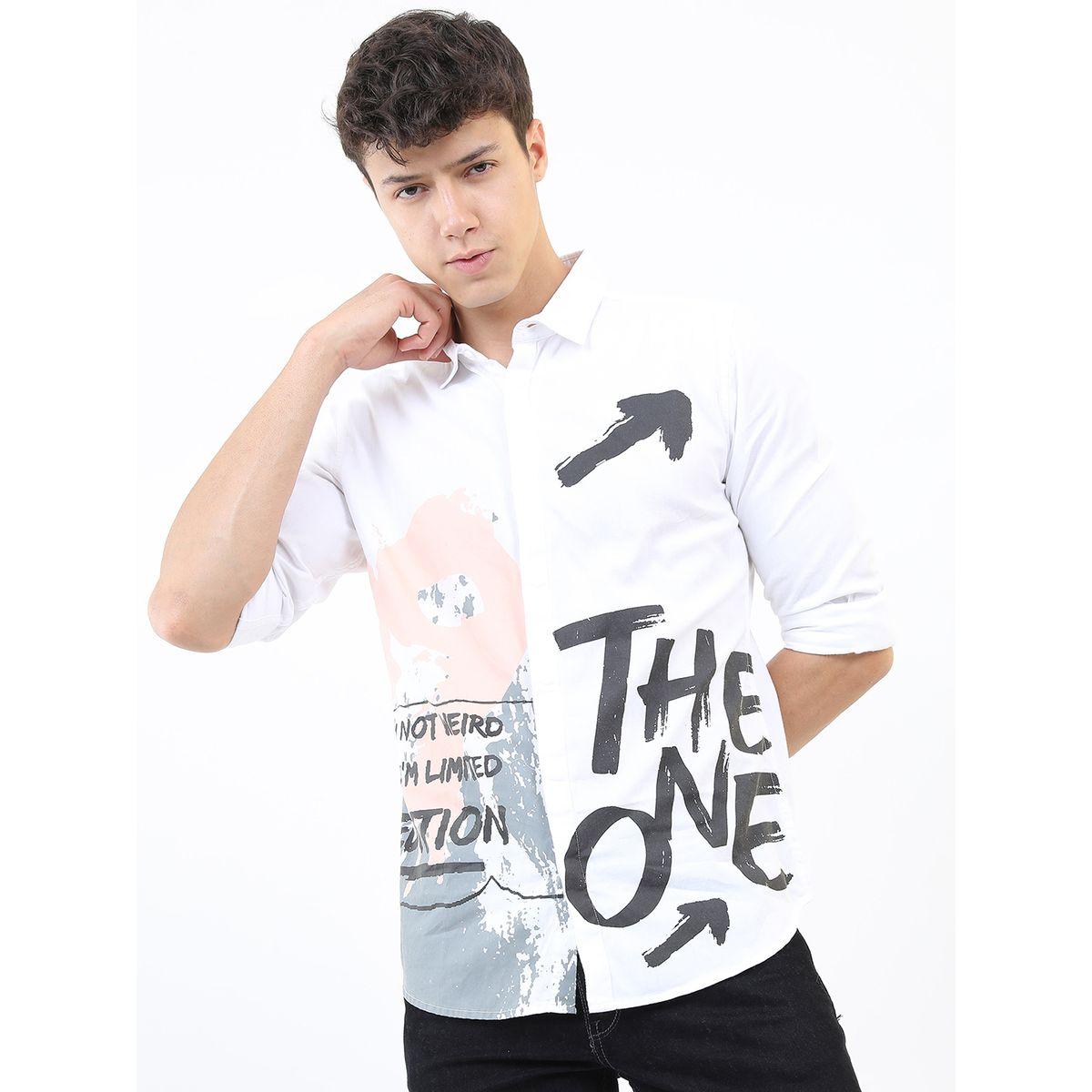 Ketch X Styli Graphic Print Slim Fit Cotton Casual Shirt-men-clothing-shirts-image-1