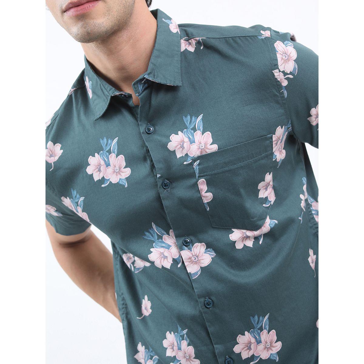 Ketch X Styli Floral Print Slim Fit Cotton Casual Shirt-men-clothing-shirts-image-5