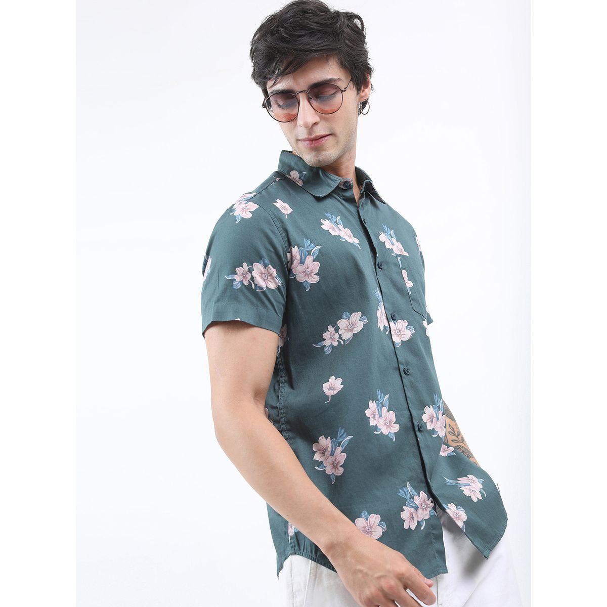 Ketch X Styli Floral Print Slim Fit Cotton Casual Shirt-men-clothing-shirts-image-6