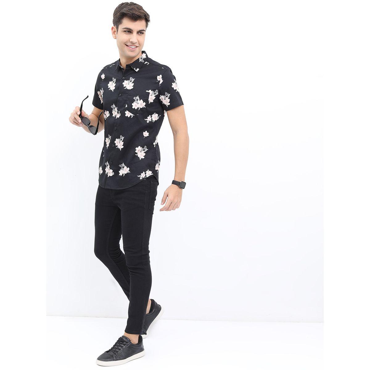 Ketch X Styli Floral Print Slim Fit Cotton Shirt-men-clothing-shirts-image-2