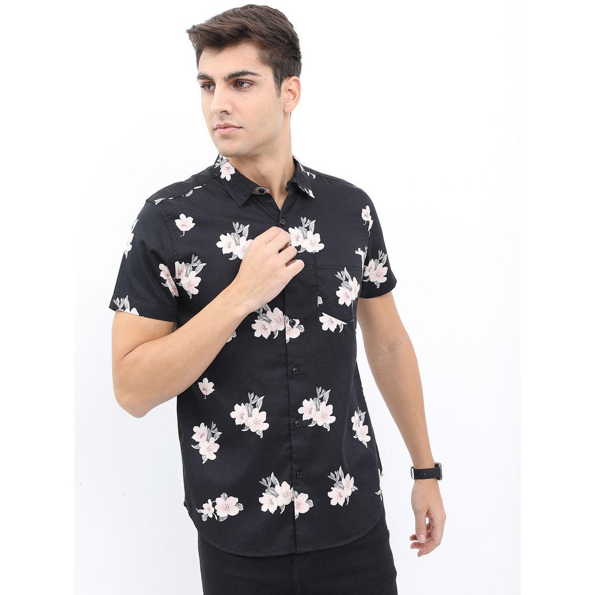 Ketch X Styli Floral Print Slim Fit Cotton Shirt-men-clothing-shirts-image-4