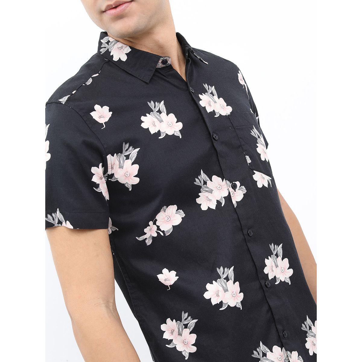 Ketch X Styli Floral Print Slim Fit Cotton Shirt-men-clothing-shirts-image-5