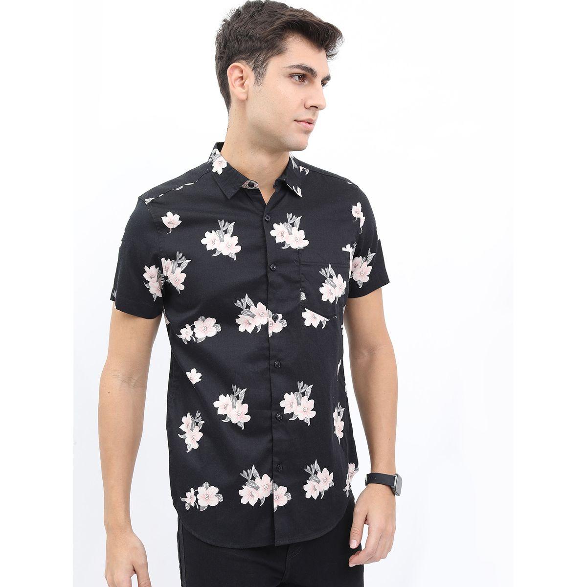 Ketch X Styli Floral Print Slim Fit Cotton Shirt-men-clothing-shirts-image-6