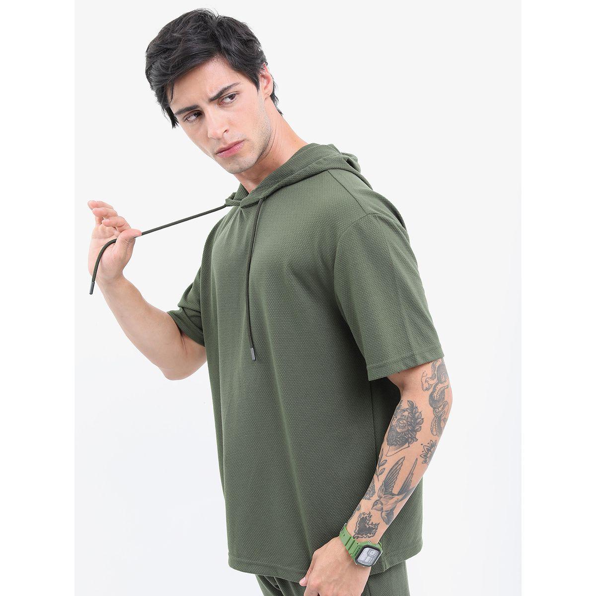 تيشيرت سادة بياقة هودي هايلاندر × ستايلي-men-clothing-tshirtsandpolos-tshirts-image-4