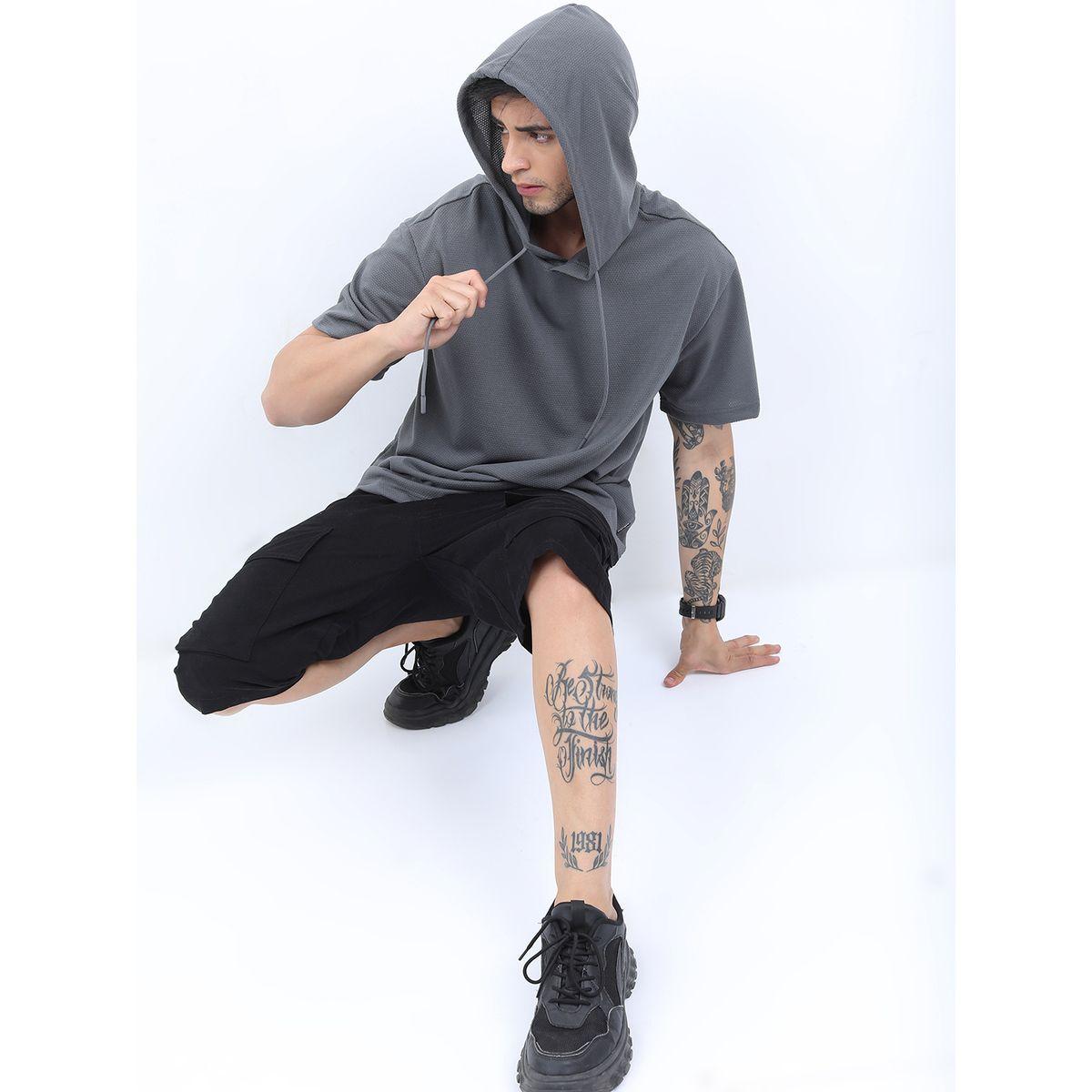 Highlander X Styli Solid Loose Fit Hooded T-shirt-men-clothing-tshirtsandpolos-tshirts-image-2